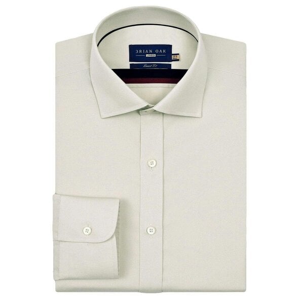 Men's Easy Iron Beige Dress Shirt