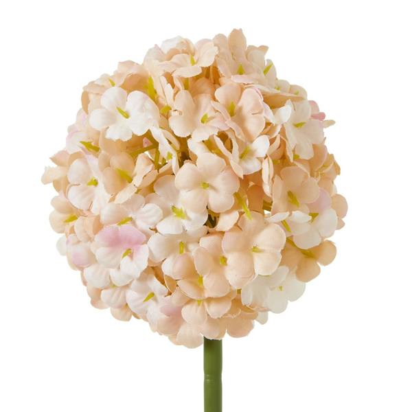 Wyld Haus Set of 3 Artificial Flowers White and Apricot Allium Stem