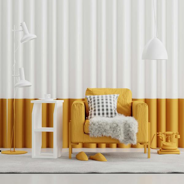 Decortie Tena Modern Side Table with Storage Minimalist Design White