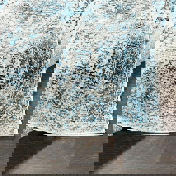 Livabliss Monte Carlo-Vintage Blue Grey White Traditional Boho Rug