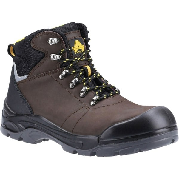 Amblers Safety AS203 Laymore Water Resistant Leather Men's Safety Boots in Brown