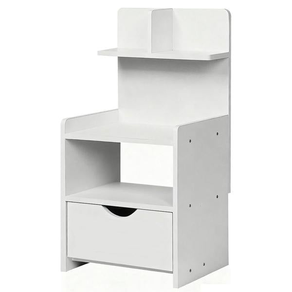 Havendro Bedside Nightstand Cabinet with Drawer Modern Bedroom Storage End Side Table