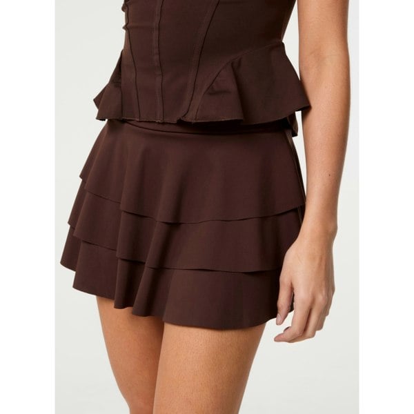 Pink Vanilla Tiered Jersey Skirt