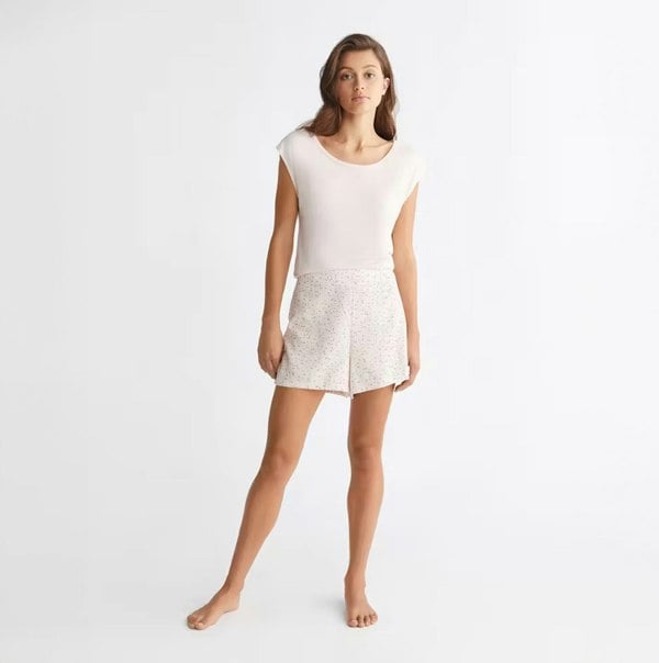 Calvin Klein WOVEN VISCOSE Sleep Shorts Womens Black