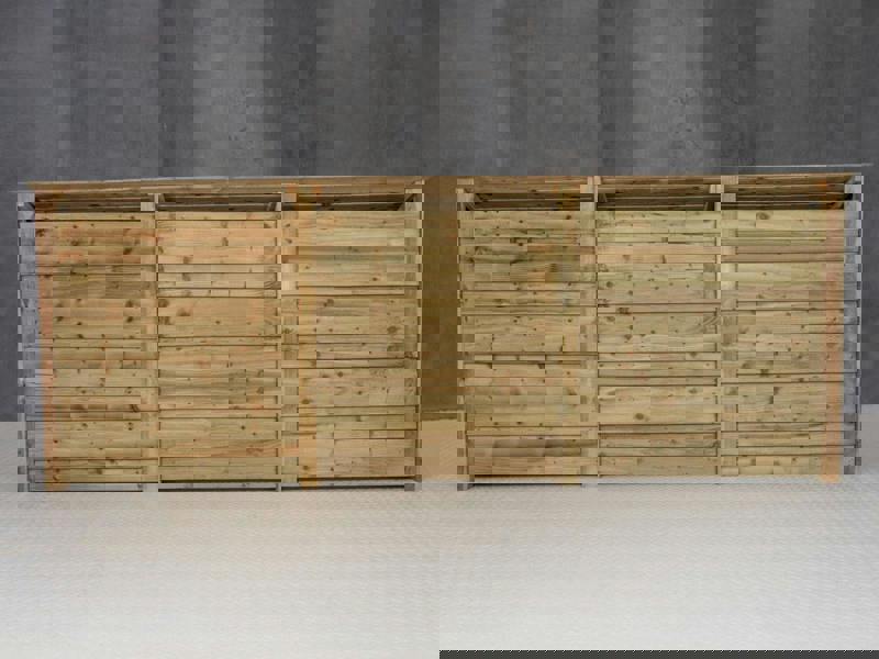 Arbor Garden Solutions Wooden Log Store W-335cm, H-126cm or 180cm, D-88cm