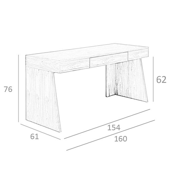 Angel Cerdá Walnut desk 3217