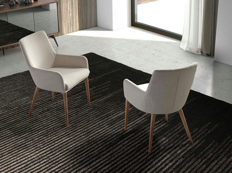 Angel Cerdá Beige Fabric Chair 4048