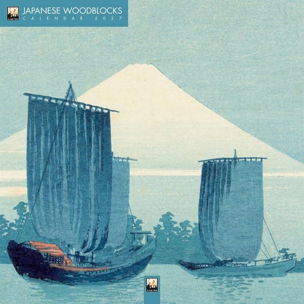 Japanese Woodblocks Calendar 2027, Wall Calendars, Month To View, Art, Gift