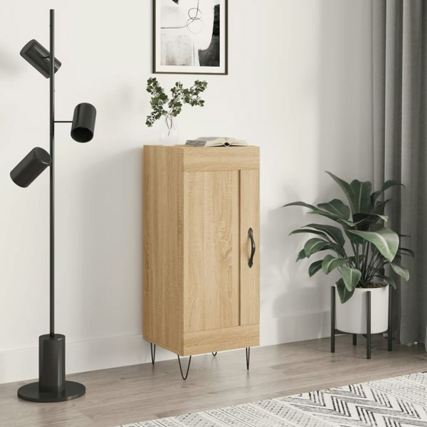 Berkfield Sideboard Sonoma Oak 34.5x34x90 cm Engineered Wood