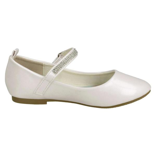 Spot On Girls Spot On Diamante Bar Strap Ballerinas H2485