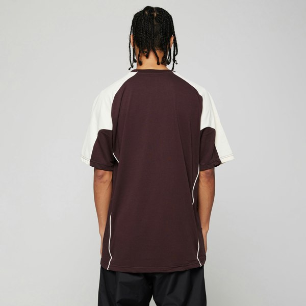 GVNMNT Clothing Co Racer Tee - Brown / Cream