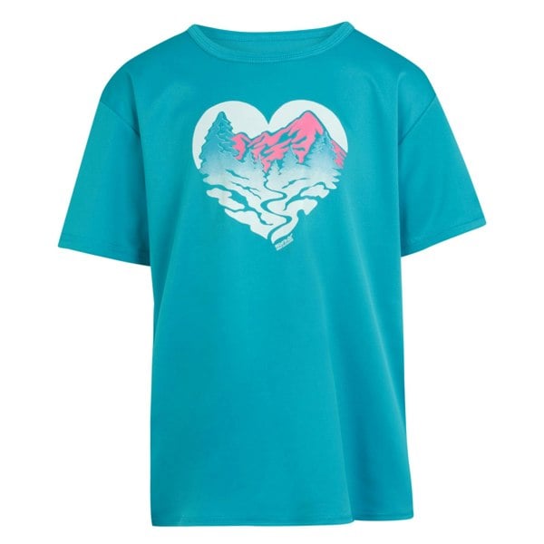 Regatta Childrens/Kids Alvardo VIII Heart T-Shirt - Tahoe Blue