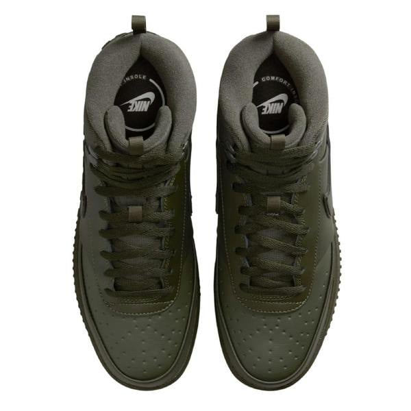 Nike Mens Court Vision Next Nature Synthetic High-top High Top Trainers - Khaki Green - 