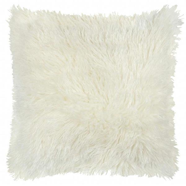 Furn Rowan Faux Fur Cushion Cover - Ecru - 
