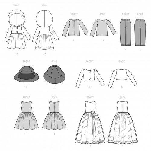 Simplicity Sewing Pattern 9378, Doll Clothes for Women, Men, OS (One Size) - Easy