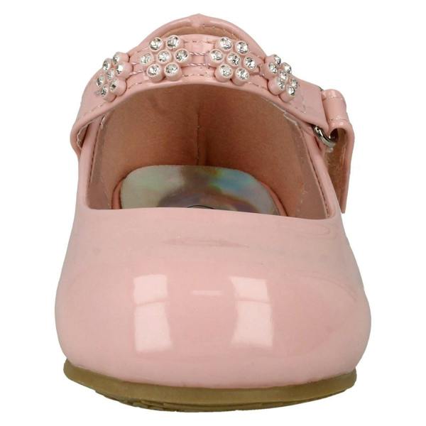 Spot On Girls Spot On Diamante Flower Strap Ballerinas H2487