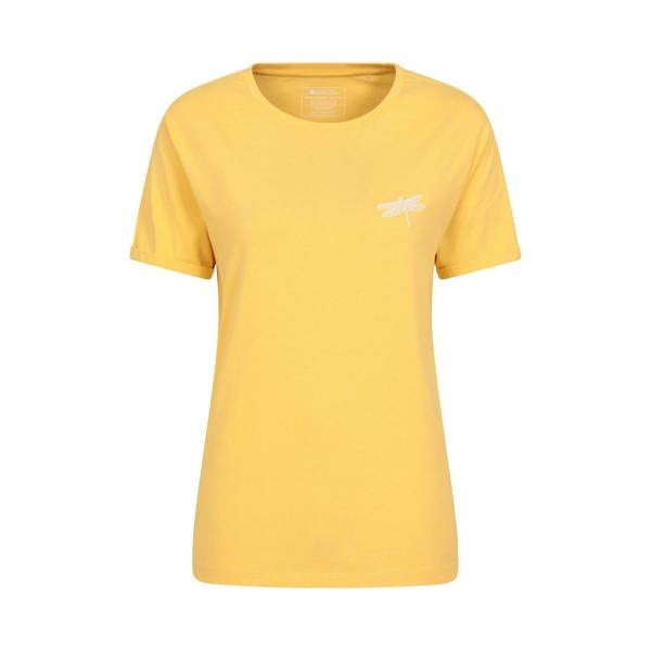 Mountain Warehouse Womens/Ladies Dragonfly Organic Loose Fit T-Shirt - Pale Yellow - 