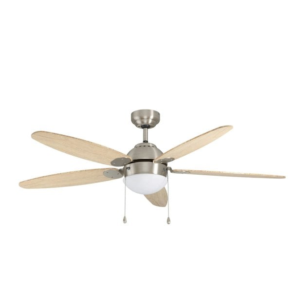 EGLO Susale Satin Nickel Reversible Ceiling Fan