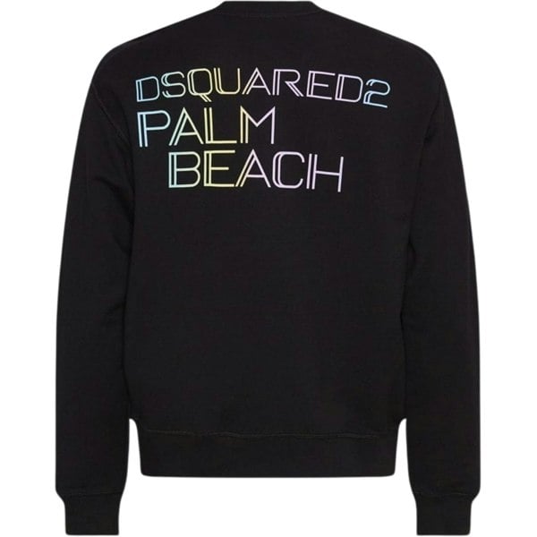 Dsquared2 Palm Beach Logo Cool Fit Black Sweatshirt S