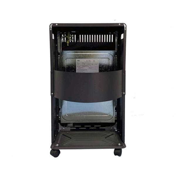 NJ-H2 foldable gas heater metal cabinet with wheels