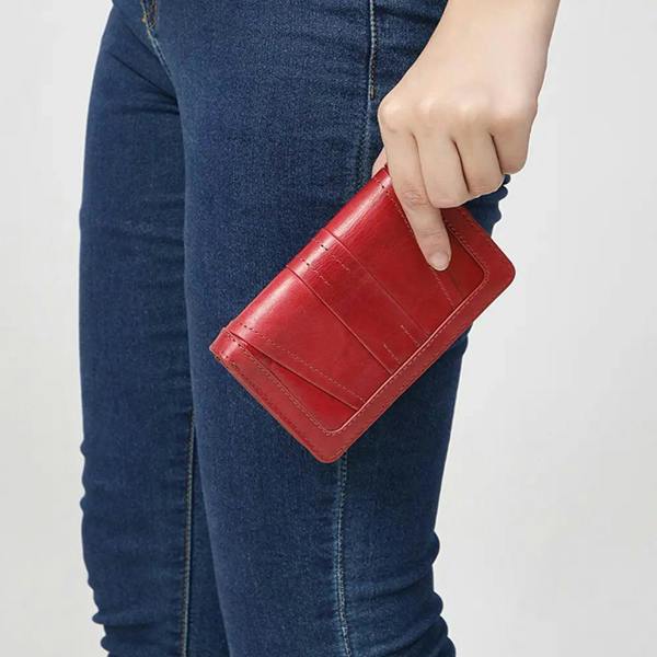 Red Italian Leather Purse – Amalfi 06