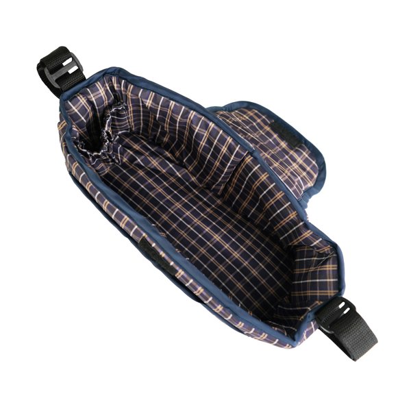 Monstershop Pet Stroller Caddy Bag - Blue Tartan