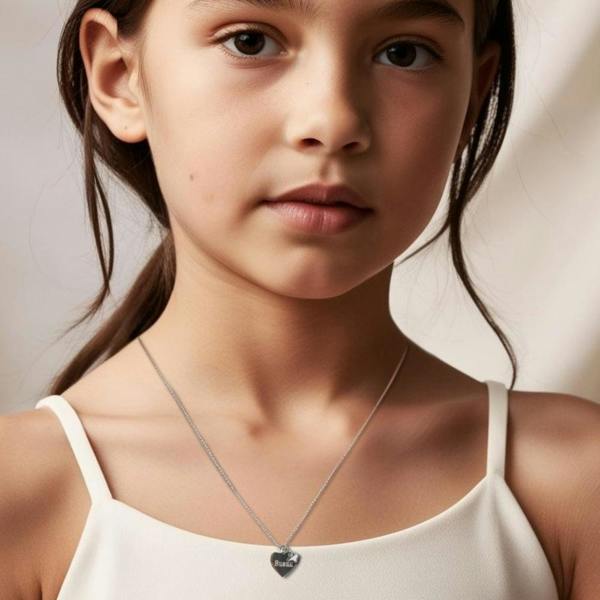 Aye Do Gifts Personalised Sterling Silver Mini Heart Necklace