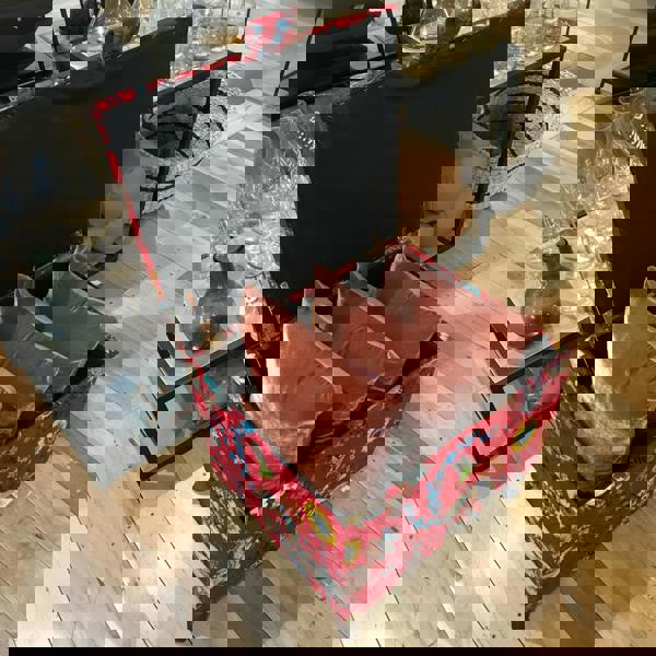 Luxury plain velvet square ottoman centrepiece UK