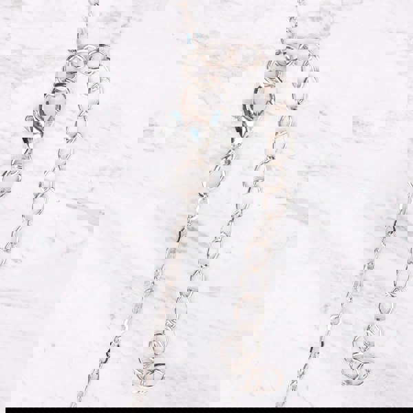 Myga Silver Plated Crystal Pendant