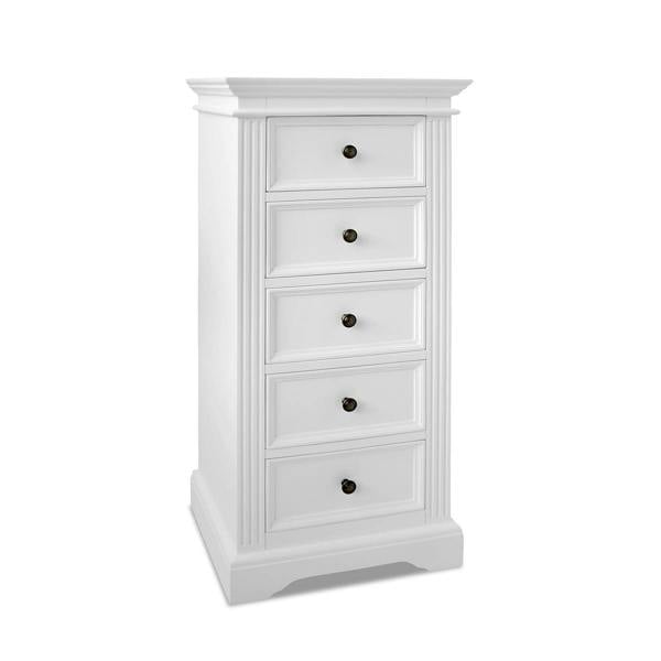 Statement Furniture Gainsborough Tallboy 5 Drawer Narrow Chest of Drawers Assembled