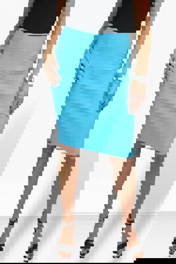 Paulo Due Women's Stretch Bodycon Pencil Skirt 22"