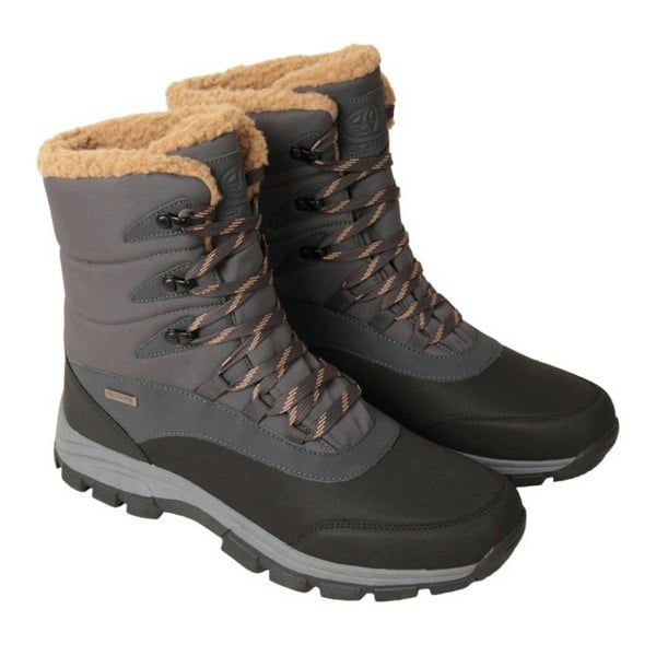 Animal Mens Blizzard Waterproof Snow Boots - Grey