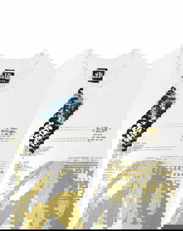 Star Wars Womens White Death Star Print Short Sleeved T-Shirt