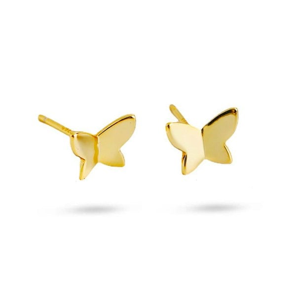 Gold Trip Butterfly Stud Earrings