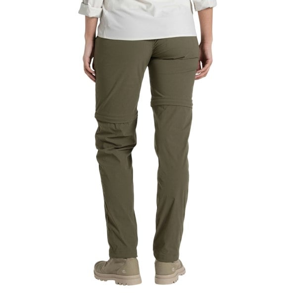 Craghoppers Women's Pro III Nosilife Convertible Trousers - Wild Olive