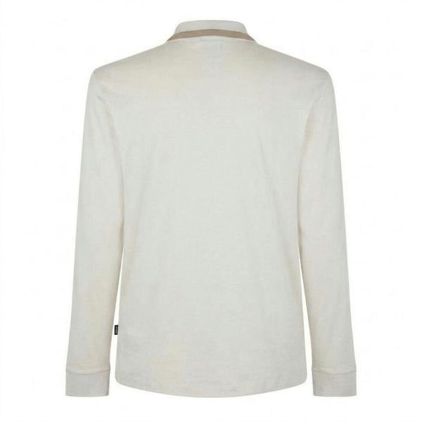 Boss Mens Regular Long-Sleeved Polo Shirt - White - 