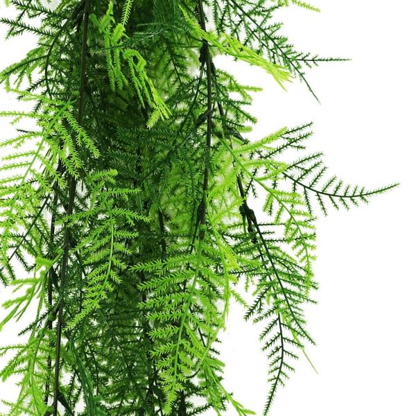 Artificial Hanging Woodland Fern Bush 77cm