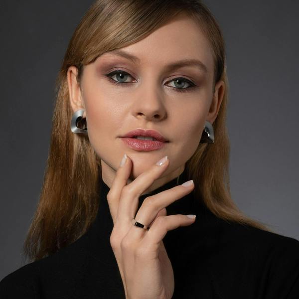 Large Spiral Statement Earrings for Women - namana.london