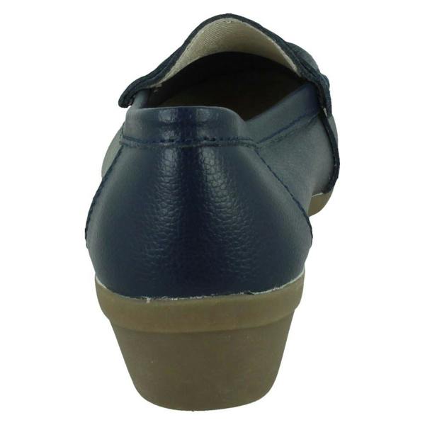 Down to Earth Ladies Down To Earth Wide Fit Wedge Heel Casual Shoes F3124