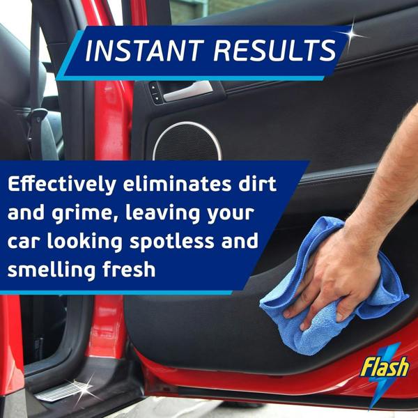 FLASH All-Purpose Car Interior Cleaner Spray Safe for All Surfaces 500ml
