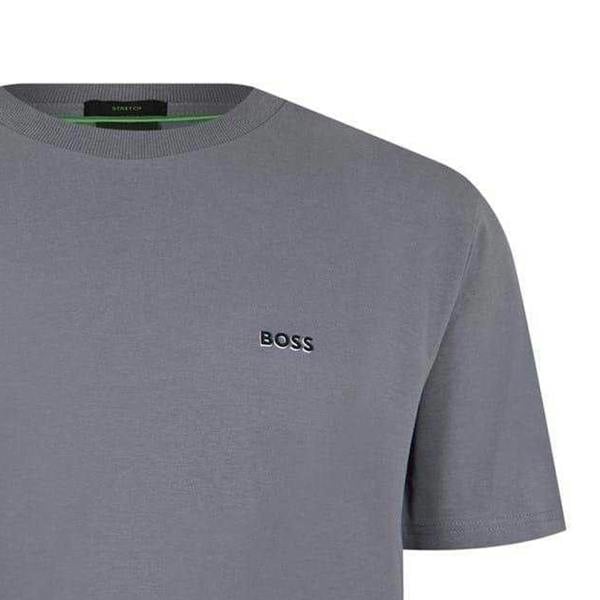 Boss Mens Logo Regular T-Shirt - Medium Grey - 