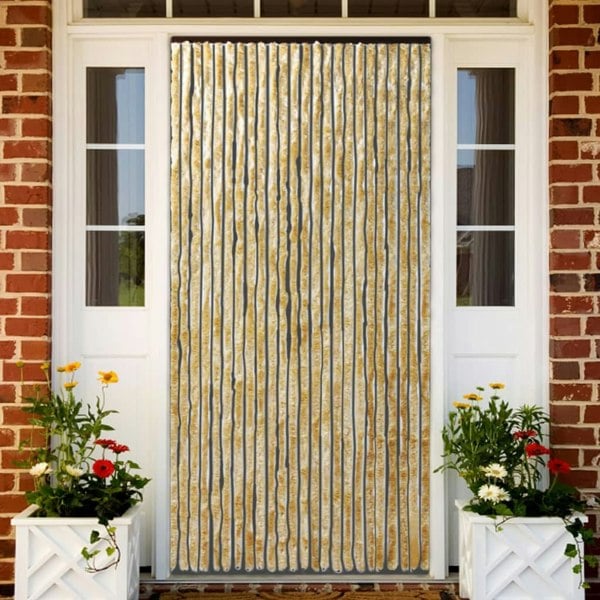 Berkfield Insect Curtain Beige 90x220 cm Chenille