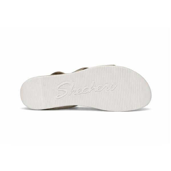 Skechers LIFTED COMFORT Ankle Strap Sandals in Taupe