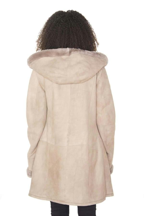 Infinity Leather Womens Suede Merino Sheepskin Parka Coat-Richmond