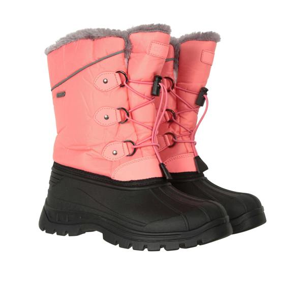 Mountain Warehouse Childrens/Kids Whistler Adaptive Snow Boots - Coral - 
