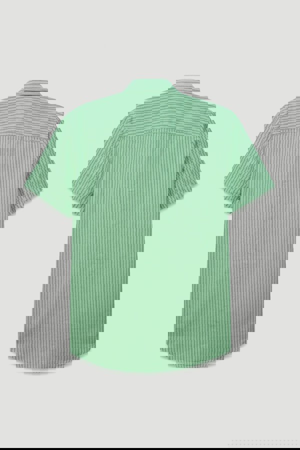 ENORSIA Men's Stripe Short Sleeve Shirt