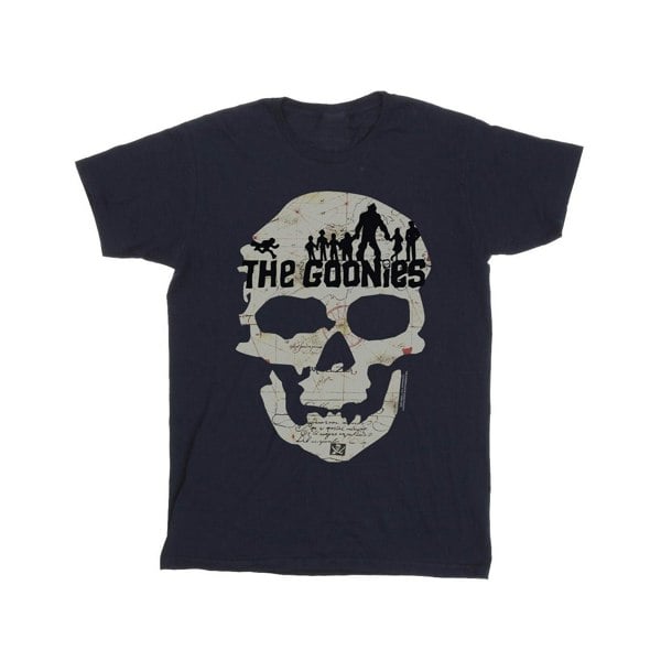 The Goonies Mens Map Skull T-Shirt - Navy Blue