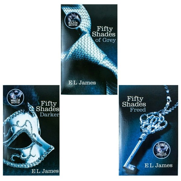 E L James Fifty Shades 3 Book Set Fifty Shades of Grey, Fifty Shades Darker, Fifty Shades Freed