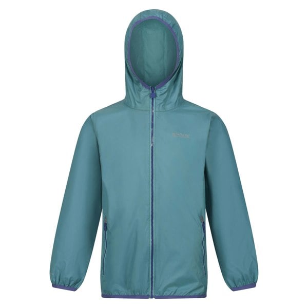 Regatta Great Outdoors Childrens/Kids Lever II Packaway Rain Jacket - Bristol Blue