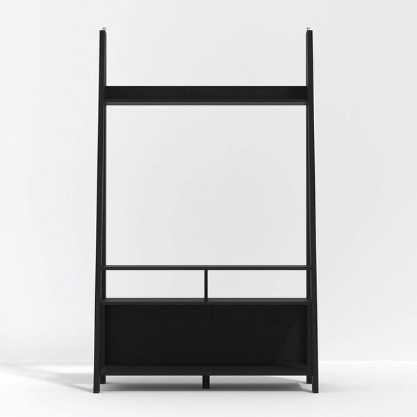 Wyld Haus Athy Small Black Wooden Ladder TV Unit